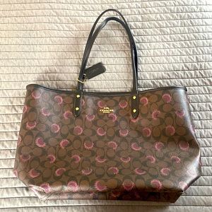 reversible coach tote
